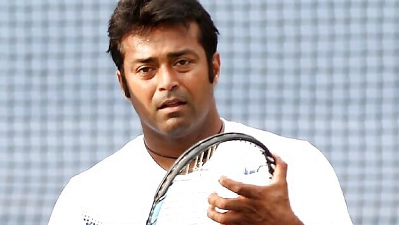 Working on my serve: Leander Paes