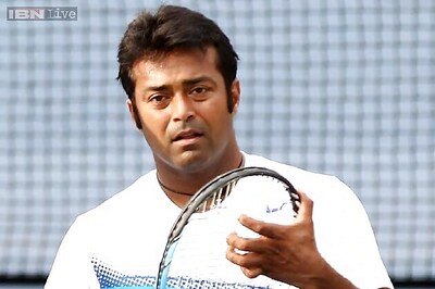 Working on my serve: Leander Paes