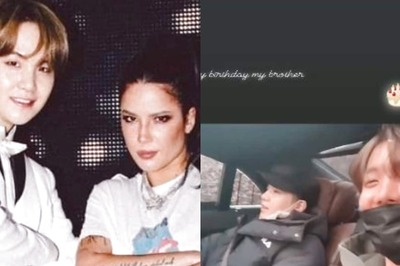 BTS: Halsey Wishes Suga on Birthday With a Pic of Yoongi Cuddling Her Son, J-Hope Shares Video From Their Car Ride