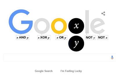 Google doodle commemorates English mathematician George Boole's 200th birthday