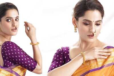 Marathi Actress Priya Bapat Looks Graceful In Traditional Saree, Pics Inside