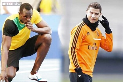 Usain Bolt, Cristiano Ronaldo fighting for Laureus World Sports Awards