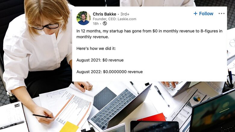 Startup Owner Shares Sarcastic Post On Rapid Growth From 'Zero to 8 Figures', Netizens Amused