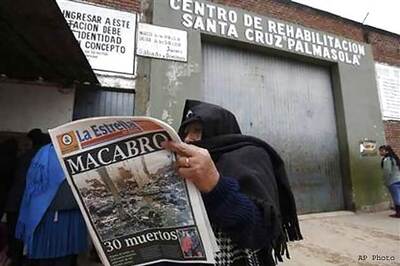 Death toll in Bolivia prison clash rises to 31