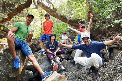 Hrithik Roshan Goes on Hike with Zayed Khan and Kids