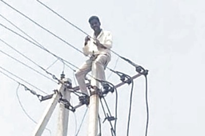 Telangana Man Climbs Electric Pole Upon Not Getting Any 'Gold' From His In-laws