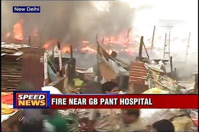 Delhi: Fire in slum near GB Pant Hospital