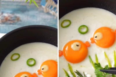 Goldfish Omelette Anyone? Chef's Unique Artwork On The Breakfast Staple Is Trending