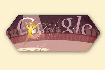 Google doodles London 2012 rhythmic gymnastics