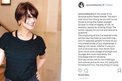 Sonali Bendre Shares New Post After Being Diagnosed With Cancer, Wants Fans to Remain Hopeful