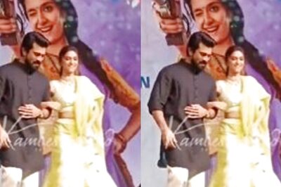 Ram Charan and Keerthy Suresh Sets Fire on Stage as They Dances to the Hook Step Up of ‘Naatu Naatu’