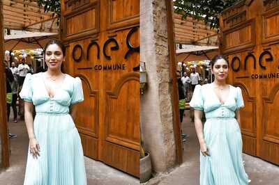 Sexy! Bhumi Pednekar Looks Classy In Pleated Dress With Plunging Neckline; Check Photos