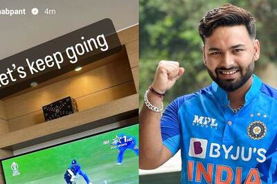 'Lets Keep Going..': Rishabh Pant Cheers for India During World Cup 2023 Clash vs New Zealand