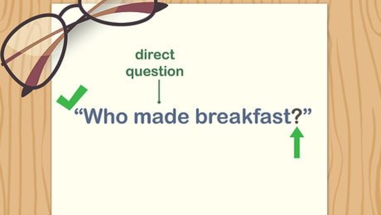 How to Use Question Marks