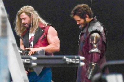 Chris Hemsworth and Chris Pratt Suit Up in Leaked Photos From Thor: Love and Thunder