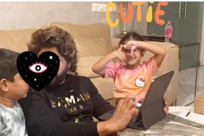 Allu Arjun's Wife Sneha Shares a Candid Photo of the Star with Kids Ayaan and Arha