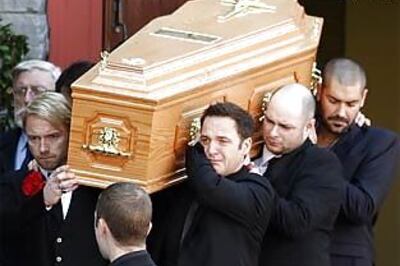 Fans line Dublin streets for Boyzone Gately's funeral