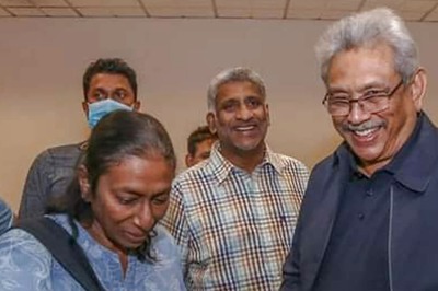 Gotabaya All Smiles as Loyalists Greet Him while Lankans Face Power Cuts, Rising Food Costs