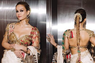 Natasha Poonawalla Looks Regal In White Chikandozi Saree And Bejewelled Choli At Anant Ambani And Radhika Merchant's Pre-Wedding Bash