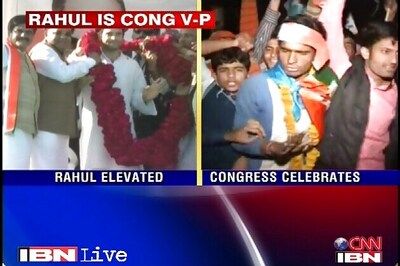 Congress celebrates Rahul Gandhi's elevation