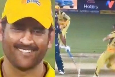 MS Dhoni's Reaction Goes Viral After Deepak Chahar Attempts to Run Out Vijay Shankar at Non-Striker's End | WATCH