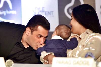 Salman Khan Launches Being Human Jewellery With Arpita and Nephew Ahil