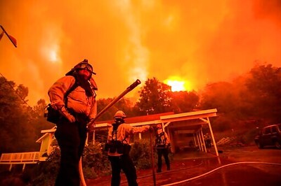 Crews try to tame massive forest fire north of Los Angeles