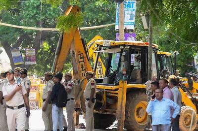 MCD Starts Bulldozer Action Against Drain Encroachments, To Check Crowded Buildings After Coaching Centre Deaths