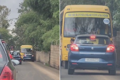 Gurugram Car Getting into Wrong Lane in Bengaluru 'Reversed' With Instant Karma; Watch Viral Video