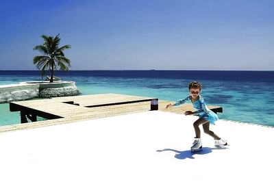 Maldives Gets Its First Outdoor Ice Rink in Time for Christmas