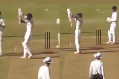 Watch: KS Bharat Imitates Lord Ram's Warrior Pose to Celebrate Century Against England Lions