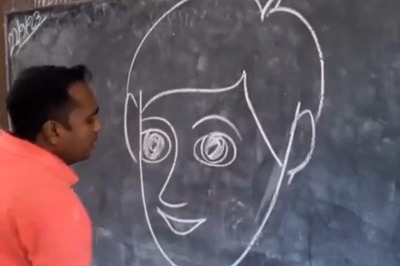 Teacher Draws A Face From Word 'Boy' Within Seconds; Internet Is Stunned