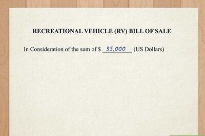 How to Write a Bill of Sale for an RV