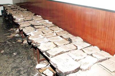 Archives dept restoring burnt Mantralaya files