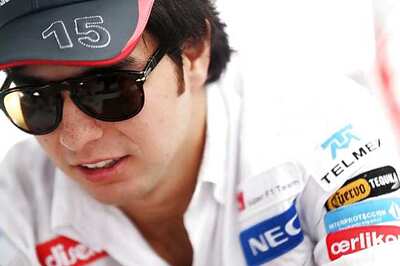Sergio Perez flies in for first day at McLaren