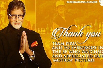 Thank you is never enough expression: Amitabh Bachchan to fans for wishes on National Award win