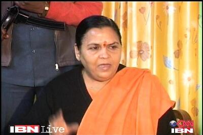 Uma blames Sonia for poverty in Rae Bareli