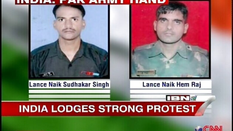 India protests soldiers' killing, Pak calls for third party probe
