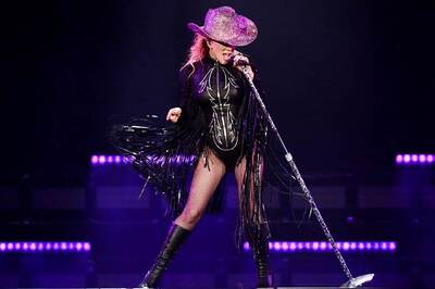 Lady Gaga's Former Boyfriend Taylor Kinney Attends Her Concert