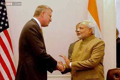 Modi discusses city policing, urban space with New York City mayor