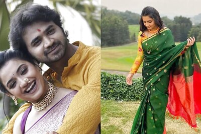 On Actress Hruta Durgule's Saree Pic, Husband Prateek Shah's Comment a Winner