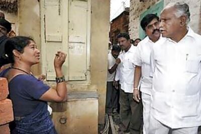 CM goes door to door to raise funds for flood victims