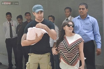 Snapshot: First pictures of Imran Khan and Avantika Malik with their newborn daughter