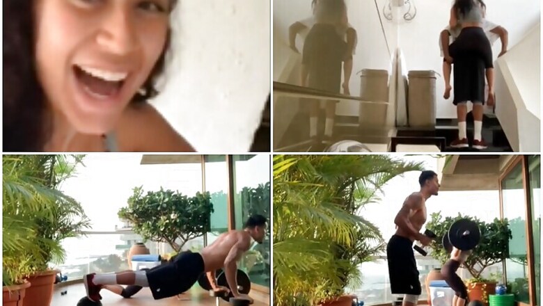Video of Eban Hymas, Krishna Shroff Working Out Together is Couple Goals