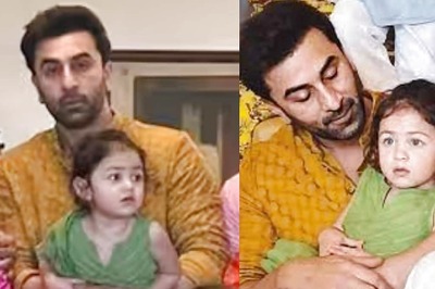 Ranbir-Alia’s Baby Girl Raha Wore This Green Kurta Set During Ganesh Chaturthi Celebrations