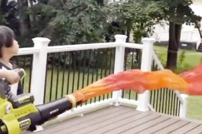 WATCH: Dad Makes 'Flamethrower' Toy For His Son, Leaves Internet Divided