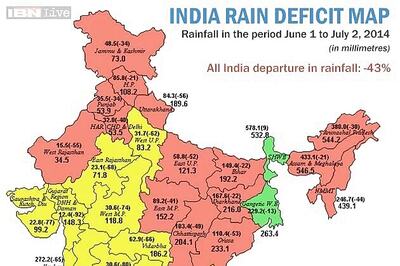  This rain map of India paints a worrisome picture