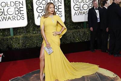 Look of the day: Jennifer Lopez epitomises sophistication as she walks Golden Globe red carpet in Giambattista Valli outfit