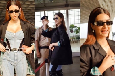 Sexy! Kriti Sanon Sizzles In Thigh-high Black Boots With Her All Denim Look, Watch