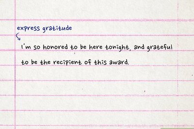 How to Deliver a Thank You Speech for an Award or Special Occasion